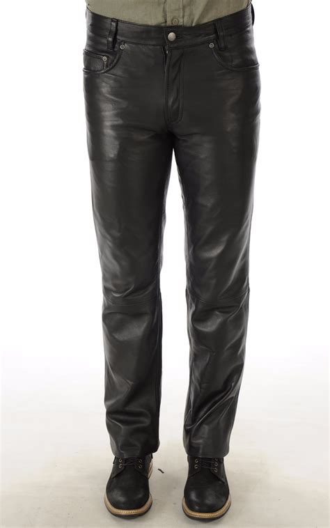 pantalon cuir homme versace